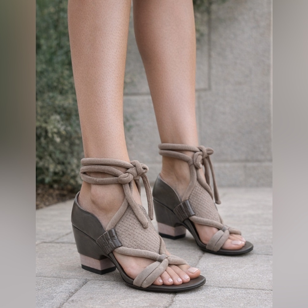 Phillip Lim 3.1 / Marquise Sandals / Clay Wren Leather Heels / 37.5 / 6.5 / NEW